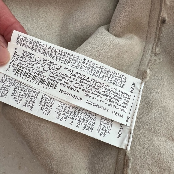 ZARA | Woman | Teddy Faux Shearling Moto Biker Jacket | Size M 🍁🍂 🏍️ - Picture 10 of 16